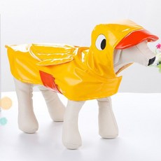 JOYnJOY 狗狗鴨子雨衣, 黃色