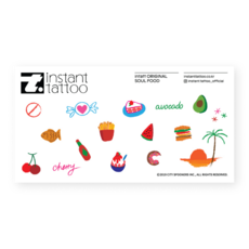instant tattoo 靈魂食物, 單色, 1個