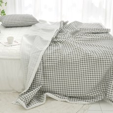 SCOHOME Candy泡泡紗夏季雙層被, 糖果灰