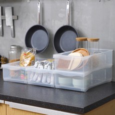 lifist the 整潔冰箱整理託盤, 透明, 4個