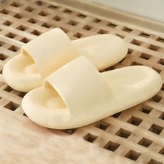 Goodthing 減震降噪棉花糖室內拖鞋, 1雙, 卡士達黃