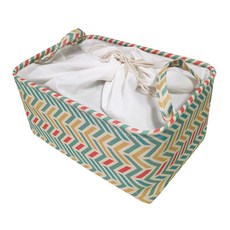 따니네 캔버스 다용도 수납 바구니 XLD003 XL, 노랑 물결, 1개