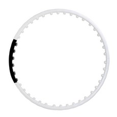 naria 辦公室纖腰美體呼拉圈, 白色 + 黑色, 1kg