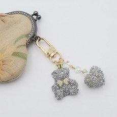 Bidangil 寶石熊鑰匙圈 包包掛飾