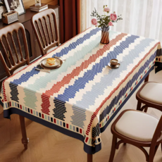 Mamiru 獨特圖案防水餐桌桌布, 11, 1個, 90 x 140 cm