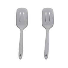 파스텔톤 실리콘 뒤지개 소 2p, 그레이, 1세트