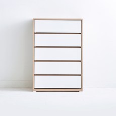 라온퍼니쳐 일상 서랍장, 메이플화이트, 5단