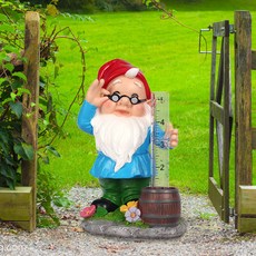 Simple & Glow 庭園花盆陽臺裝飾 雨量測量裝飾小物, 混合色