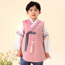 Agahanbok 男童款Pigrat色冬韓服上下套裝
