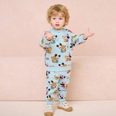 milkmile 迪士尼嬰幼兒米奇&米妮上下衣套裝