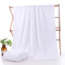 Paradaiso 奢華G皇冠Logo大型沐浴海灘巾 70 x 140 cm 460g, 白色, 1個