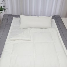 ahtty blanc 莫代爾寬版嬰兒安睡寢具3件組, 白色