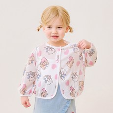 mollimelli 女童 Miko Characters 蓬鬆愛心開襟衫