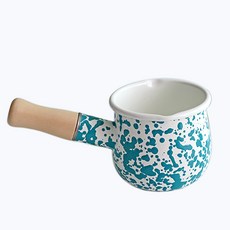 HAKOYA 大理石琺瑯小牛奶鍋 HAK-0500 500ml, 薄荷綠色, 10cm, 1個