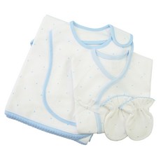 babybear 嬰兒愛心點點肚衣+手套+包巾+圍兜