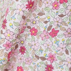 르우홈 대폭 20수 면 패브릭 원단, 플라워파티 핑크, 1개