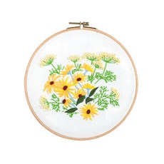 Enasu花田簡易刺繡DIY自玩套組, 向日葵, 1套