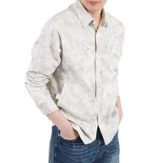 남성용 스노우진 워싱 청 남방 셔츠 YXCC140