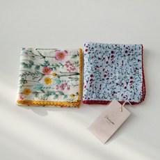 Vavisoo 融化花卉手帕圍巾2件組