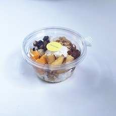 Tinapicnic 一次性沙拉杯盒+粉彩黃色貼紙組合, 20套