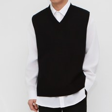 CONFIAR 基本款V領針織背心 TC6401