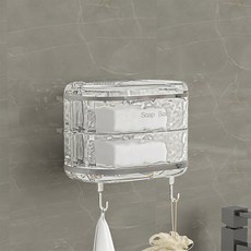Souplace 多功能多層瀝水旋轉肥皂收納架 14 x 9 x 10.3 cm S261-0444T214, TYPE2, 1個
