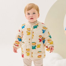 Milk Baby 幼童款 跳跳小熊絎縫外套