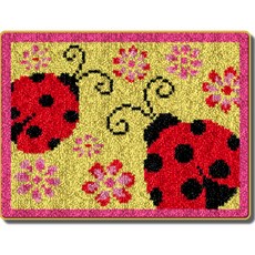 곤충 나비 러그 카펫 DIY 스킬 자수 세트 중국어버전 흰색인쇄메쉬, NO 02, 1세트