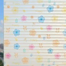 언헤브 패턴 유리창 필름 시트지, 06플라워, 60 x 200 cm