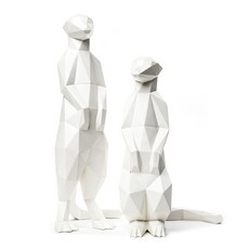 MSG DIY紙製擺飾 狐獴 2入, 單色