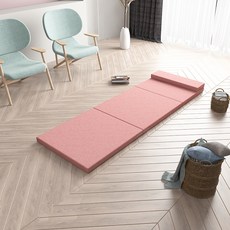타니코튼 다용도 고탄성 3D 접이식 매트리스 70 x 200 x 8 cm, 핑크