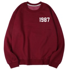 VENHIT 1987拉絨混棉紡寬鬆大學T