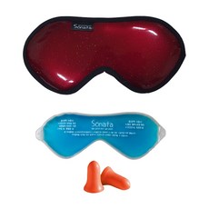 Sonata睡眠眼罩 超級黃金 宇宙紅+眼膜+耳塞, 1套