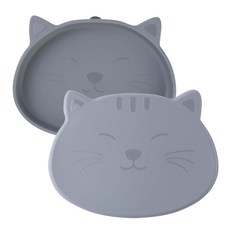 mommy's table 輔食餐盤, 深灰色, 餐盤+蓋子, 1組