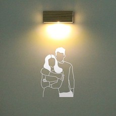 1AM 藝廊壁燈, 單手擁抱(貼紙), 白色(色票)