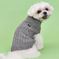 DOG-i 狗狗衣服 寵物狗 純棉針織衫, 灰色