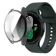 VIEWSEE Galaxy Watch 全覆蓋鋼化玻璃螢幕保護殼, 透明