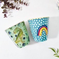 rice 幼兒杯 中 2件組, 恐龍，彩虹, 1組