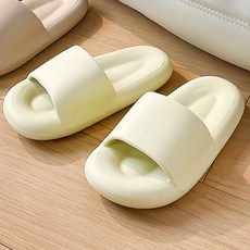Goodthing 棉花糖靜音室內拖鞋, 1組, 淺綠色
