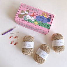 KNITSEASONS 初學者DIY編織藤包套組, 1套, 混色