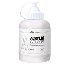 VIVId Color 壓克力顏料 白色, 550ml, 1色