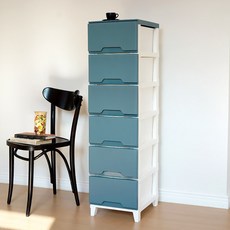 보노하우스 위클리 서랍장, 네이비, 6단