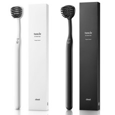 크리니엘 텅클 혀클리너 브라이트 화이트+차콜 그레이, 19g, 2개