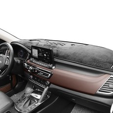 XFIT 完美超薄絲絨儀表板避光墊, Hyundai The New Grandeur (2019年 11月 / 有HUD / 有中央喇叭), 黑色