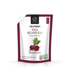 티에스커뮤니티 100% 독일산 유기농 레드비트 주스 파우치, 1L, 1개