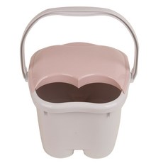 SHABATH 足浴桶 附蓋, 在家享受, 實用設計, 易於使用與保存, 長時間保溫, 足部指壓, 把手設計, 1個, 粉色
