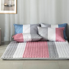 BONNIE LOUISE 棉質絎縫床墊套 Jaden款, 粉色