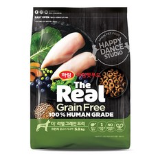 하림펫푸드 시니어 강아지 더리얼 그레인프리 크런치 건식사료, 닭, 5.8kg, 1개