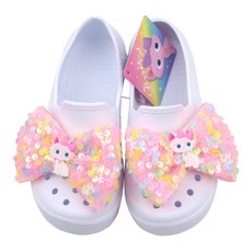 Coco Brain 女童亮片貓咪萬用室內拖鞋