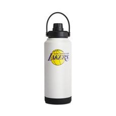 NBA 화이트 보온 보냉 텀블러, 로스 앤젤레스 레이커스, 1개, 950ml